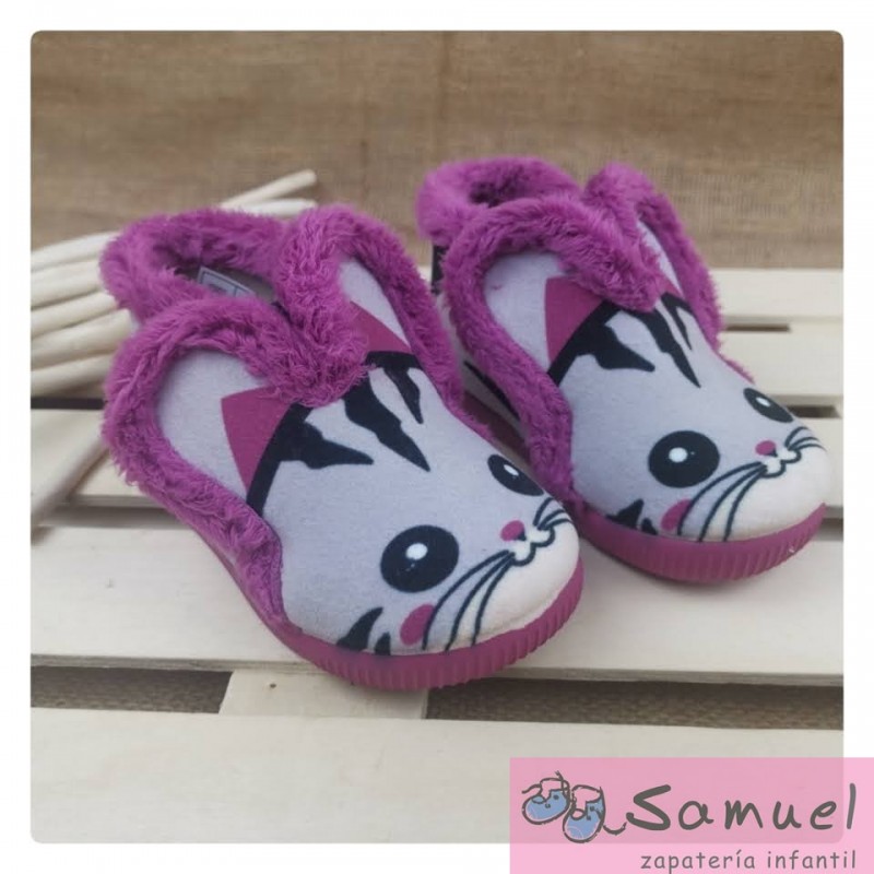 Zapatilla Frambuesa Gatita 1013
