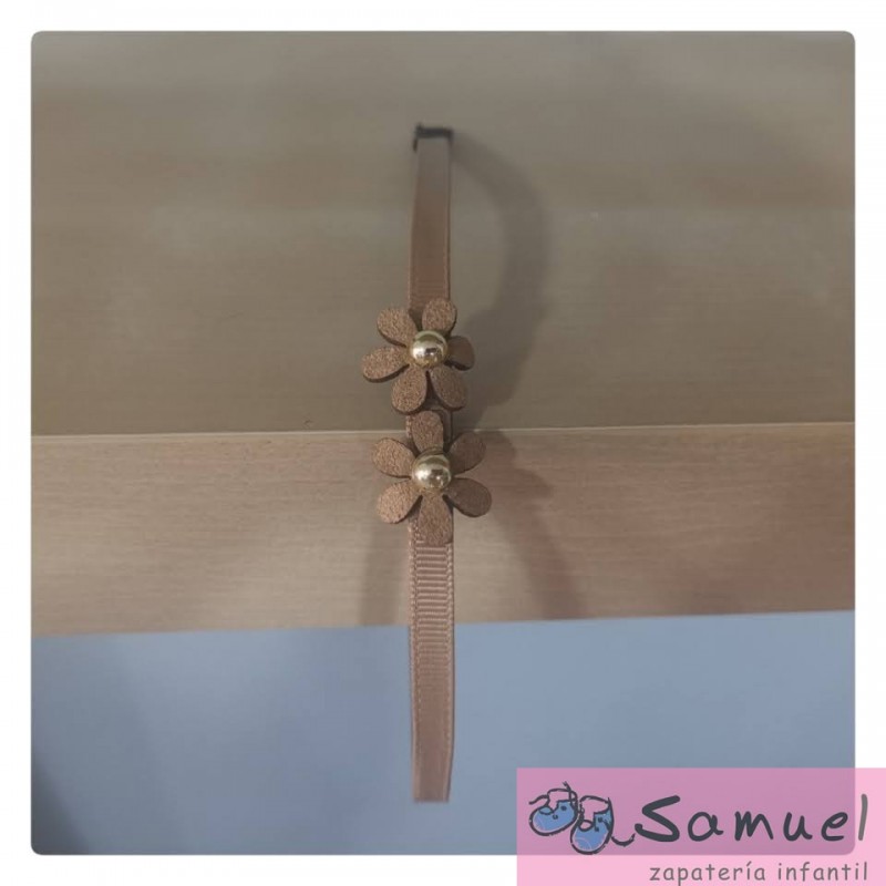 Diadema dos flores con tachuela113
