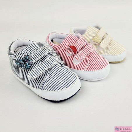Botín Bebe Corazón 2 velcros C235