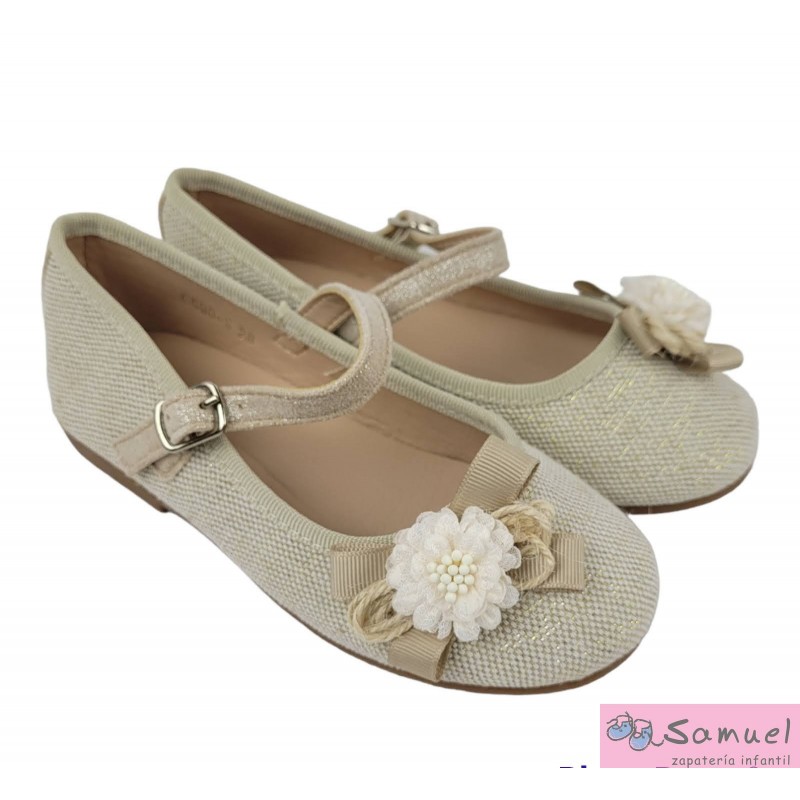 Zapato Ceremonia lino niña Mod C590