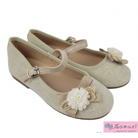 Zapato Ceremonia lino niña Mod C590