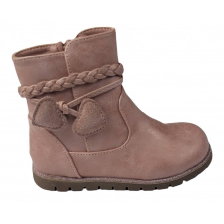 Botas Niña Trenza y corazones C1187