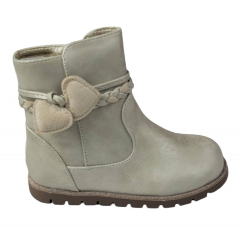 Botas Niña Trenza y corazones C1187