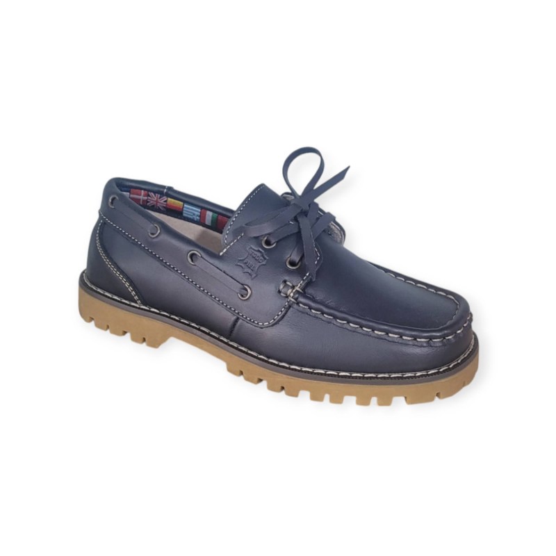 Nautico Piel Cordones A767