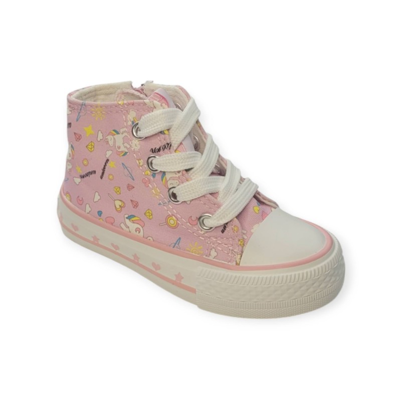 Botin Lona Unicornios Mod C1259