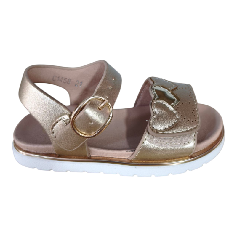 Sandalia Velcro Corazones Mod C1458