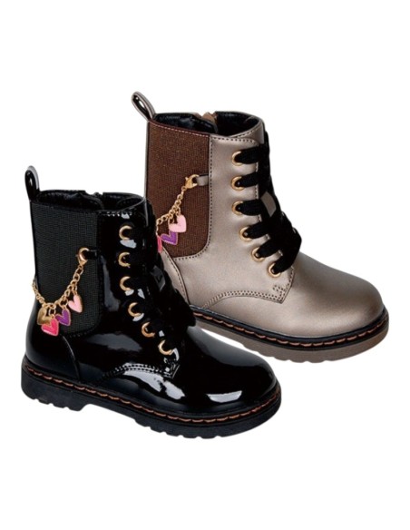 Bota pulsera corazones C1894