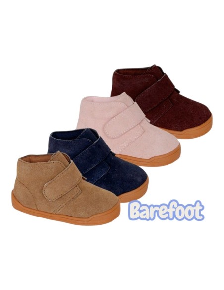 Botín velcro Barefoot Serraje  C1954