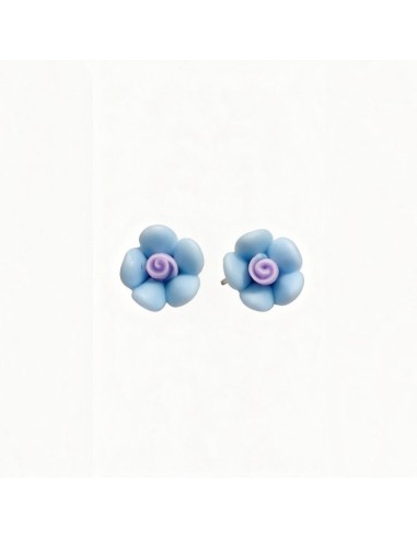 Pendientes Flor Resina Acero cierre...