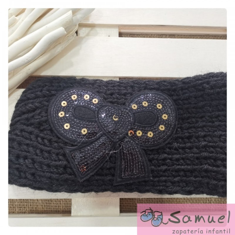 Turbante lana Lazo lentejuela 112